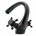 Смеситель для умывальника REA RETRO OLD BLACK
